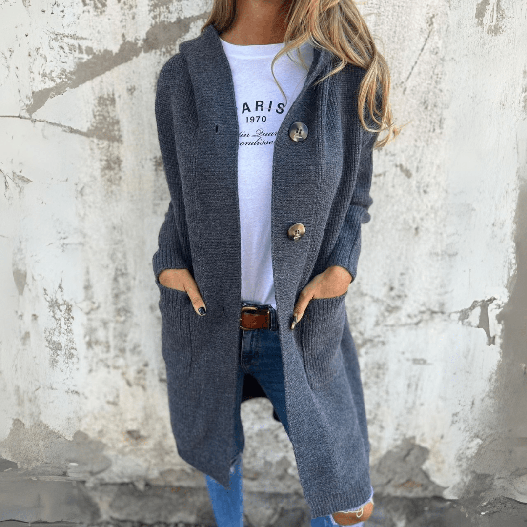 Linnea™ | Elegant long ladies cardigan