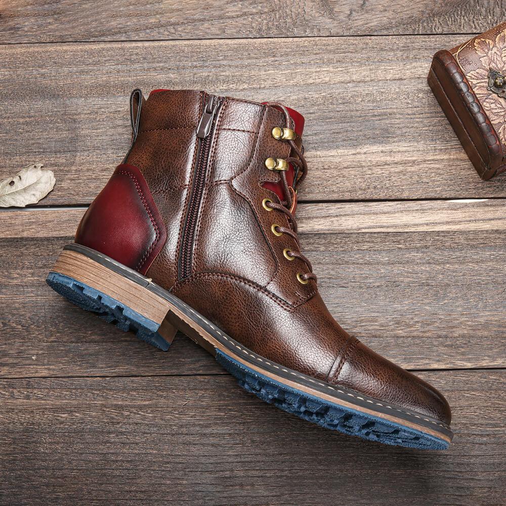 Aaron™ | handmade Oxford boots made from premium vegan leather