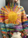 Carin™ | Cheerful colorful turtleneck sweater